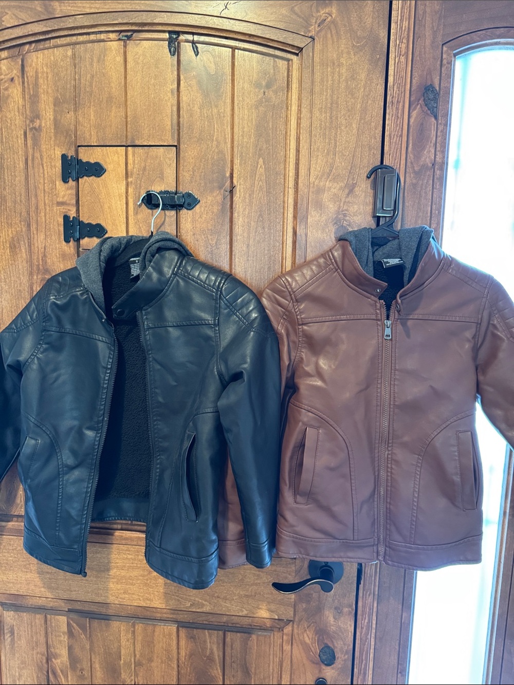 Ring of Fire Kids Bomber Jackets - Black and Brown